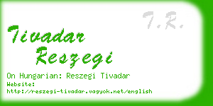 tivadar reszegi business card